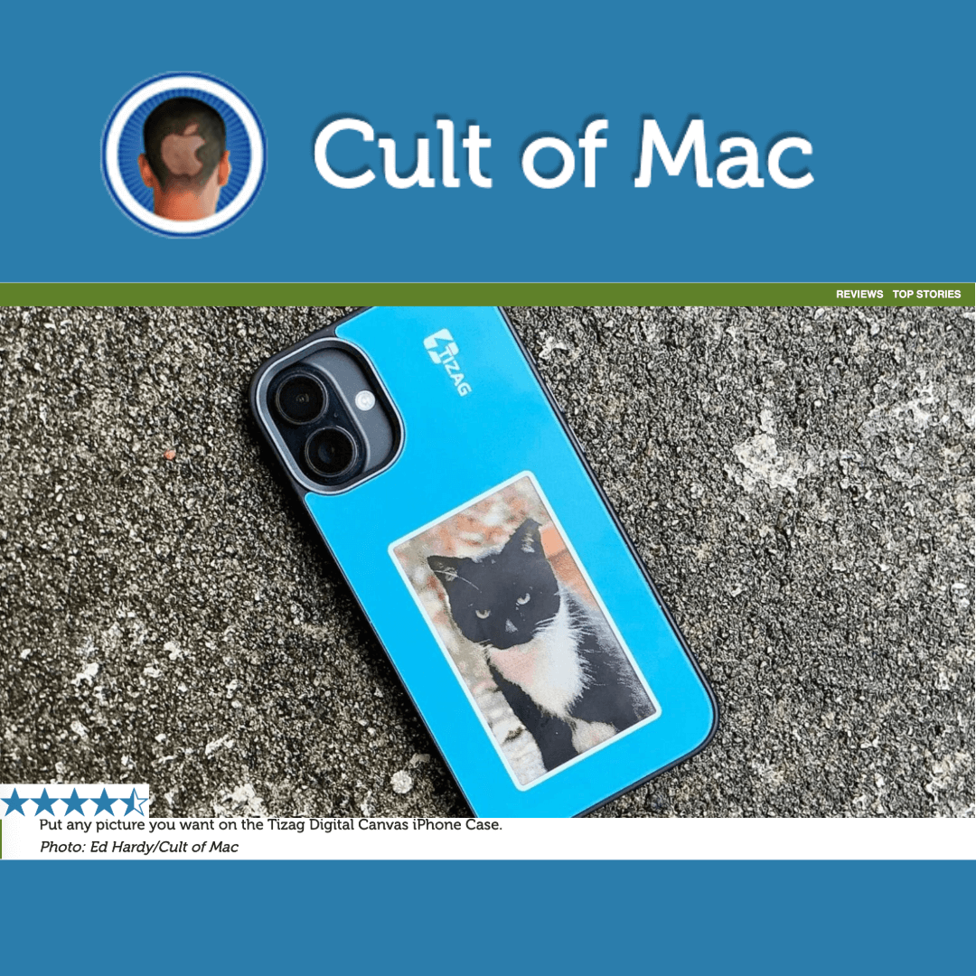 TIZAG Digital Canvas iPhone Case: Personalized Style with E-Ink Display