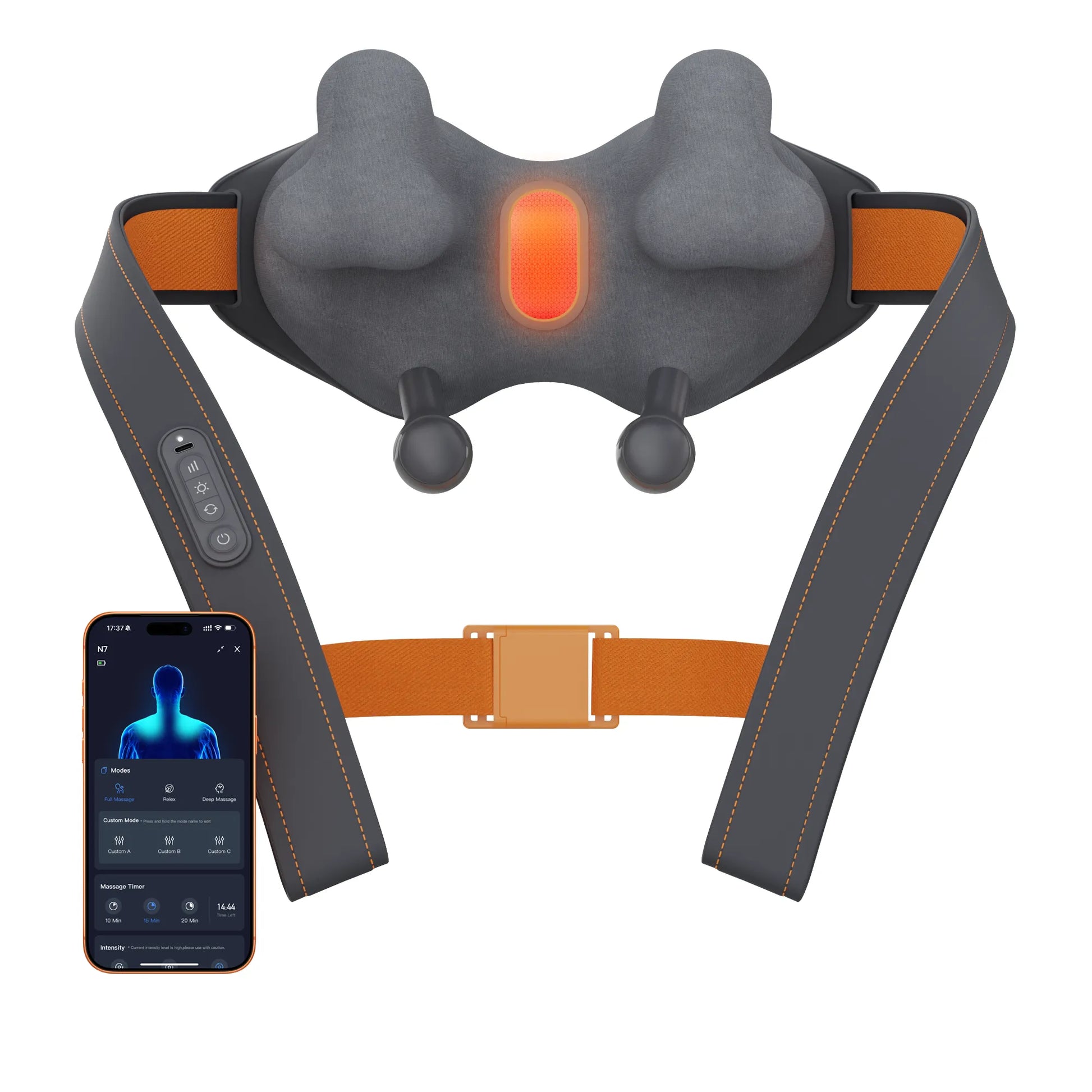 ibreo N7 Smart Heated Shiatsu Shoulder, Neck, & Back Massager