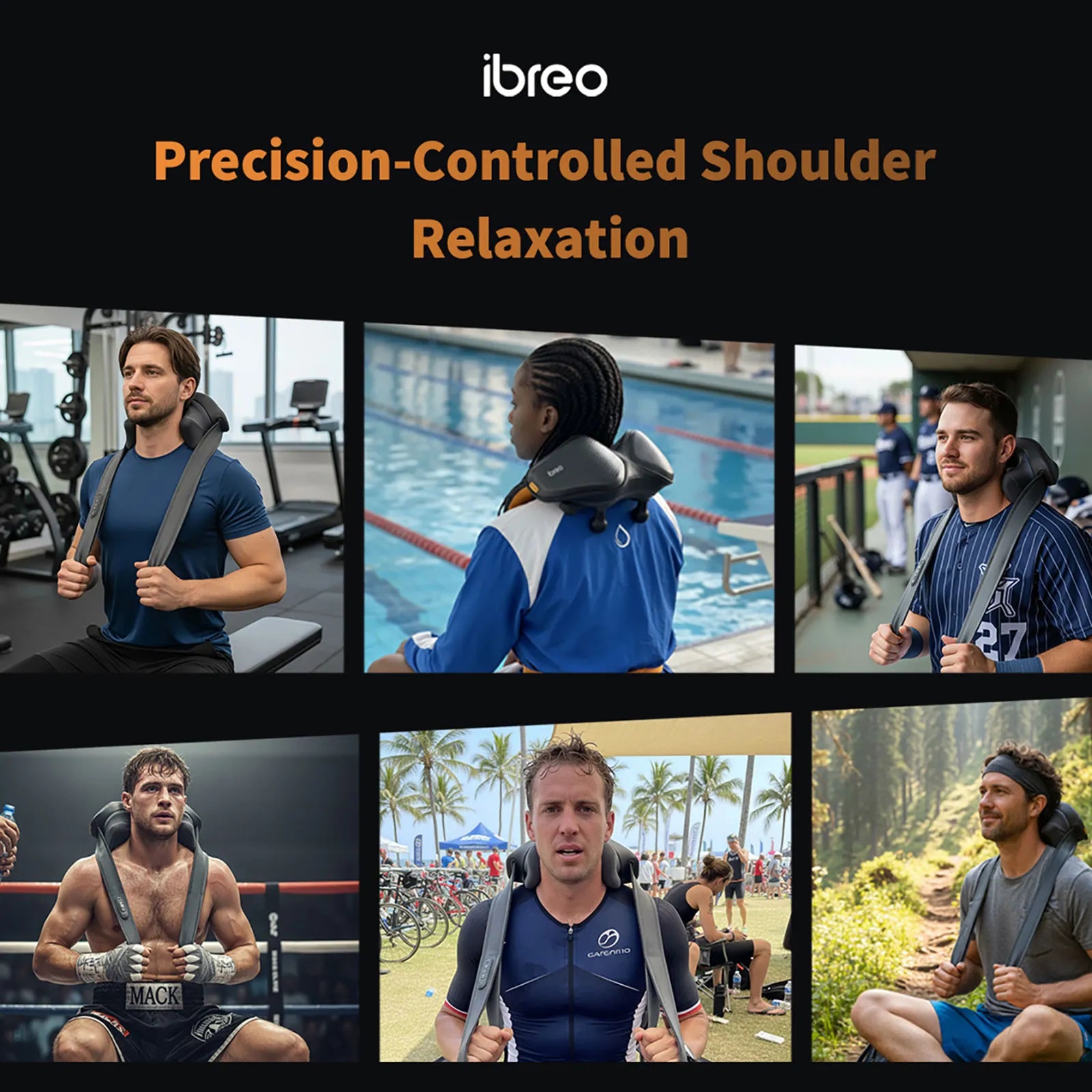 ibreo N7 Smart Heated Shiatsu Shoulder, Neck, & Back Massager