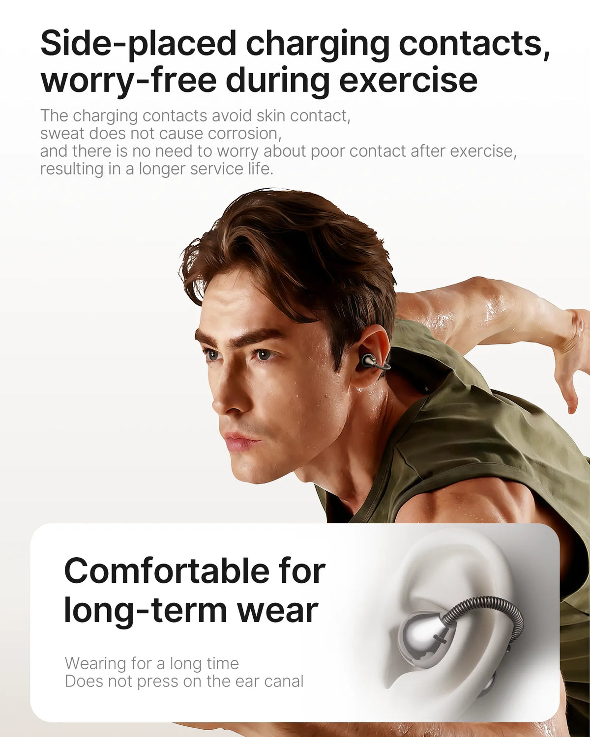 Dmooster D96 Open-Ear Wireless Earclips | Bluetooth 6.0