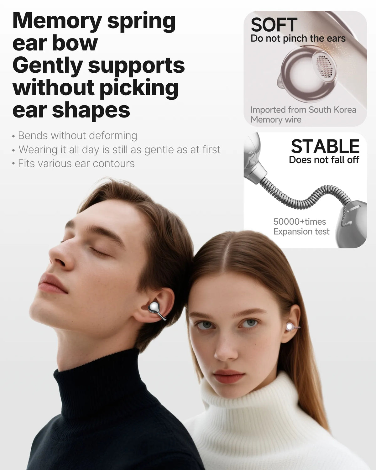 Dmooster D96 Open-Ear Wireless Earclips | Bluetooth 6.0