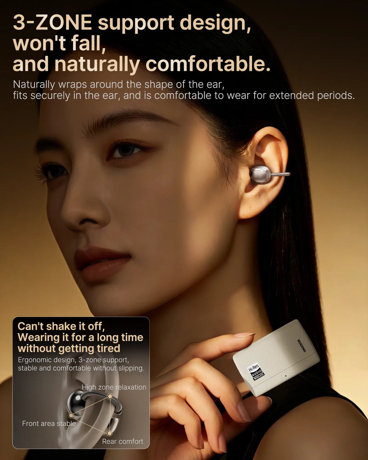 Dmooster D97 Open-Ear Wireless Earclips | Bluetooth 6.0