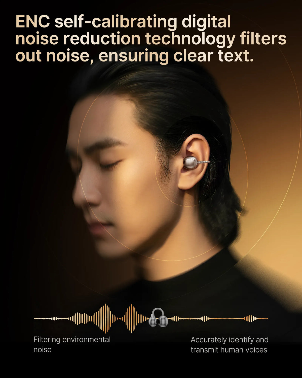 Dmooster D97 Open-Ear Wireless Earclips | Bluetooth 6.0